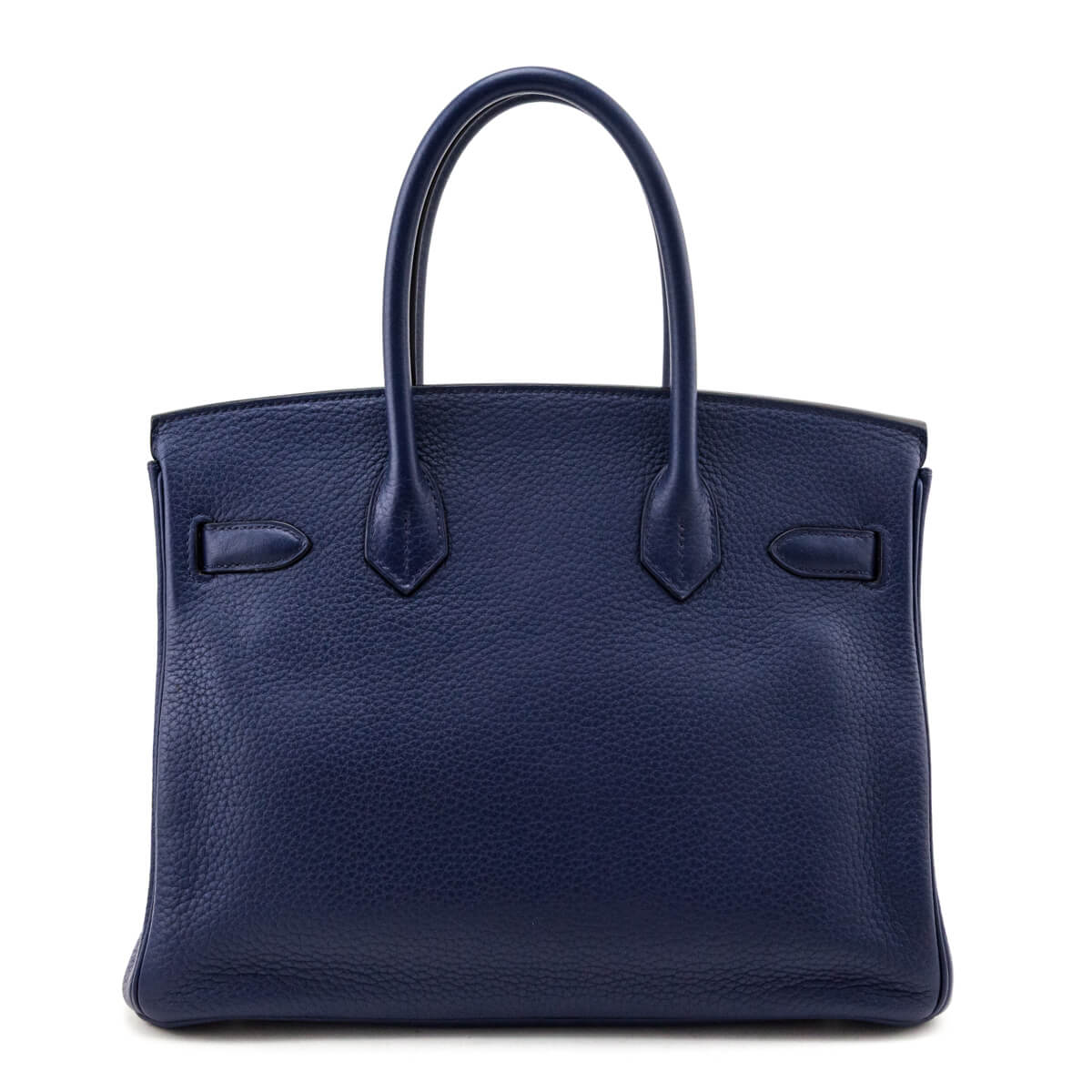 Hermes Bleu Saphir Taurillon Clemence Birkin 30 - Love that Bag etc - Preowned Authentic Designer Handbags & Preloved Fashions