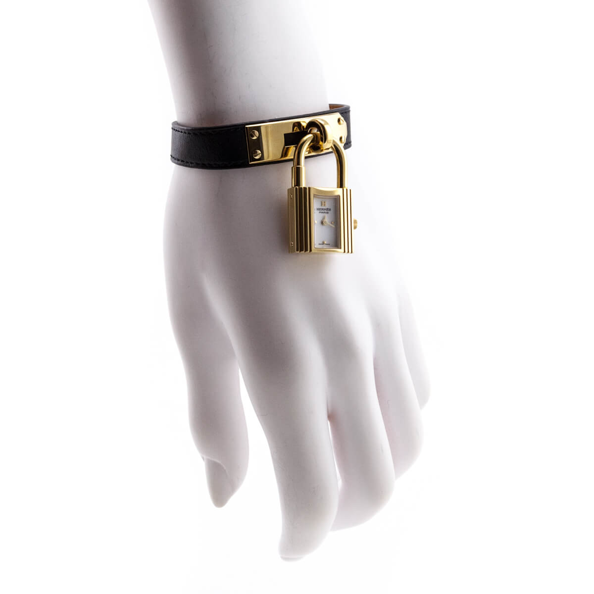 Hermes Gold-Plated Dual Leather Kelly Watch - Love that Bag etc - Preowned Authentic Designer Handbags & Preloved Fashions