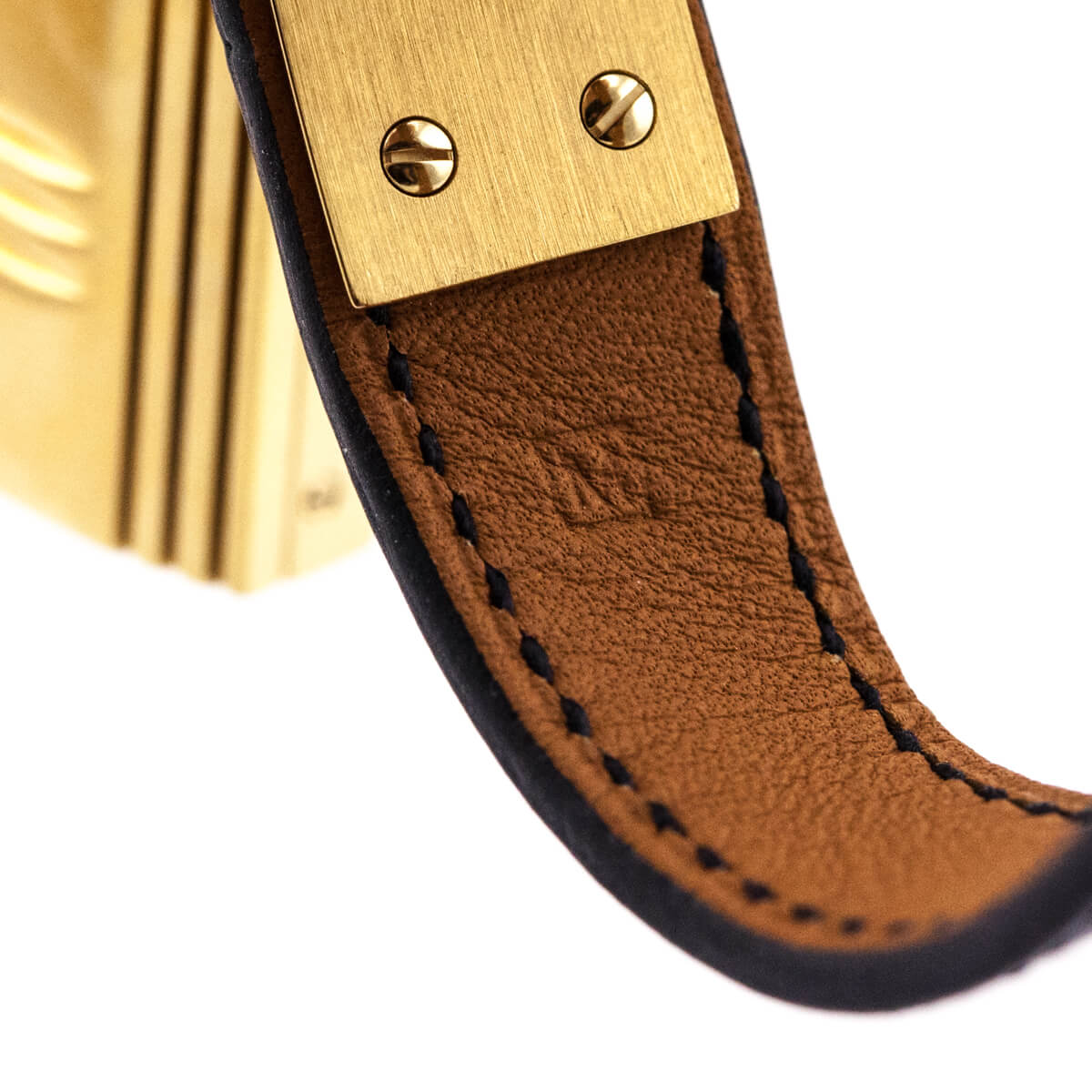 Hermes Gold-Plated Dual Leather Kelly Watch - Love that Bag etc - Preowned Authentic Designer Handbags & Preloved Fashions