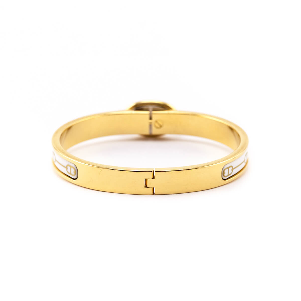 Hermes Gold & Enamel Mini Clic Chaine D'Ancre Farandole Bracelet Size GM - Love that Bag etc - Preowned Authentic Designer Handbags & Preloved Fashions