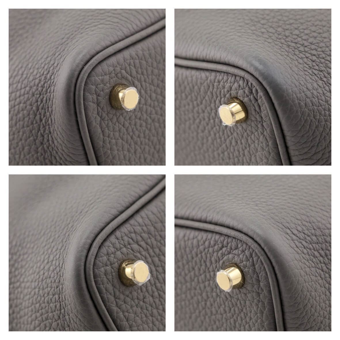 Hermes Gris Meyer Clemence Picotin 18 - Love that Bag etc - Preowned Authentic Designer Handbags & Preloved Fashions