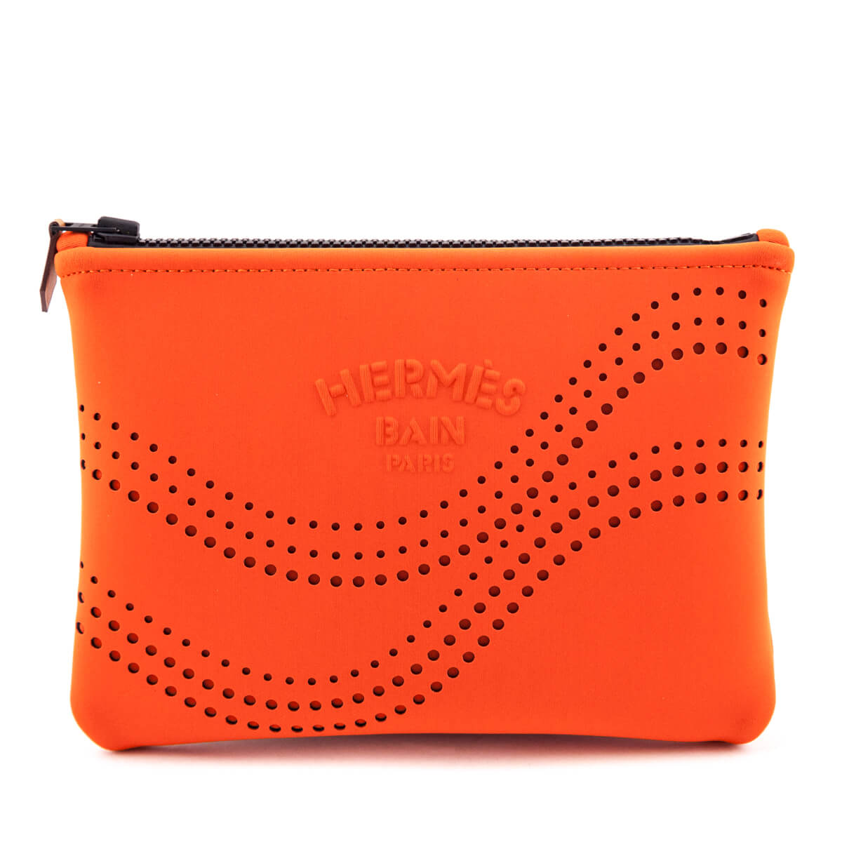 Hermes Orange Neobain Waves Small Case - Love that Bag etc - Preowned Authentic Designer Handbags & Preloved Fashions