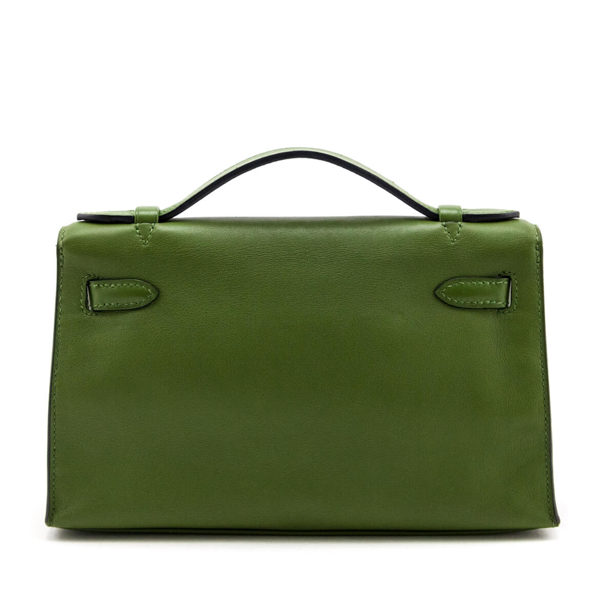 Hermes Vert Pelouse Swift Kelly Pochette - Love that Bag etc - Preowned Authentic Designer Handbags & Preloved Fashions