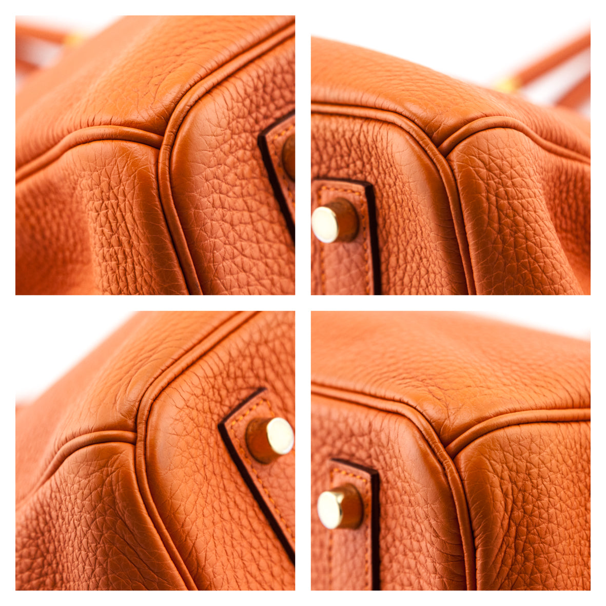 Hermes Orange Clemence Birkin 35 - Love that Bag etc - Preowned Authentic Designer Handbags & Preloved Fashions