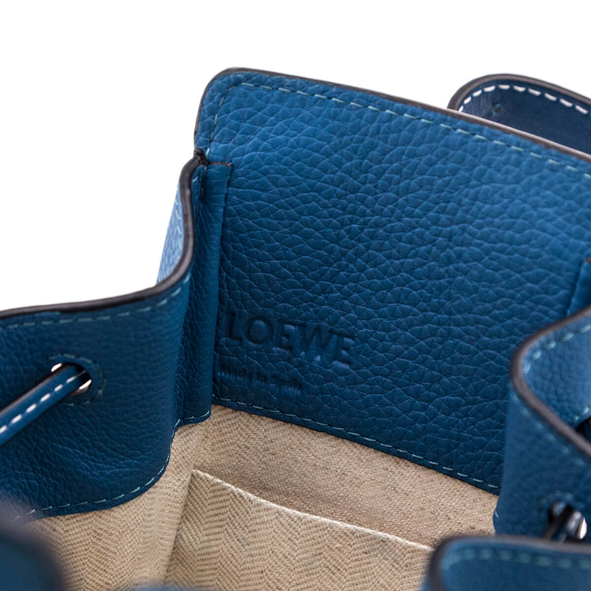 Loewe Blue Caslfkin Mini Hammock Shoulder Bag - Love that Bag etc - Preowned Authentic Designer Handbags & Preloved Fashions