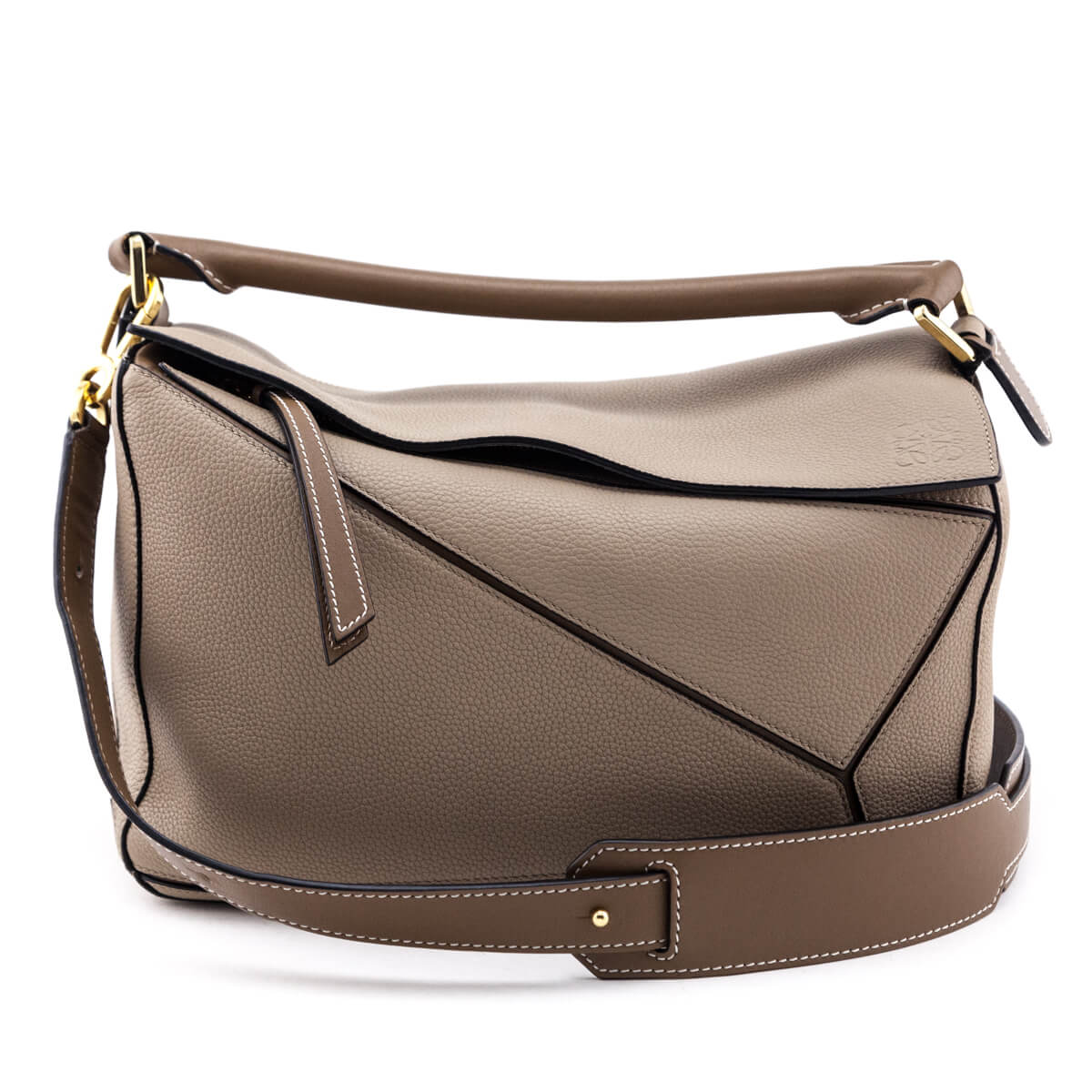 Loewe Mink & Sand Calfskin Medium Puzzle Bag - Shop Preloved Loewe – Love  that Bag etc - Preowned Designer Fashions