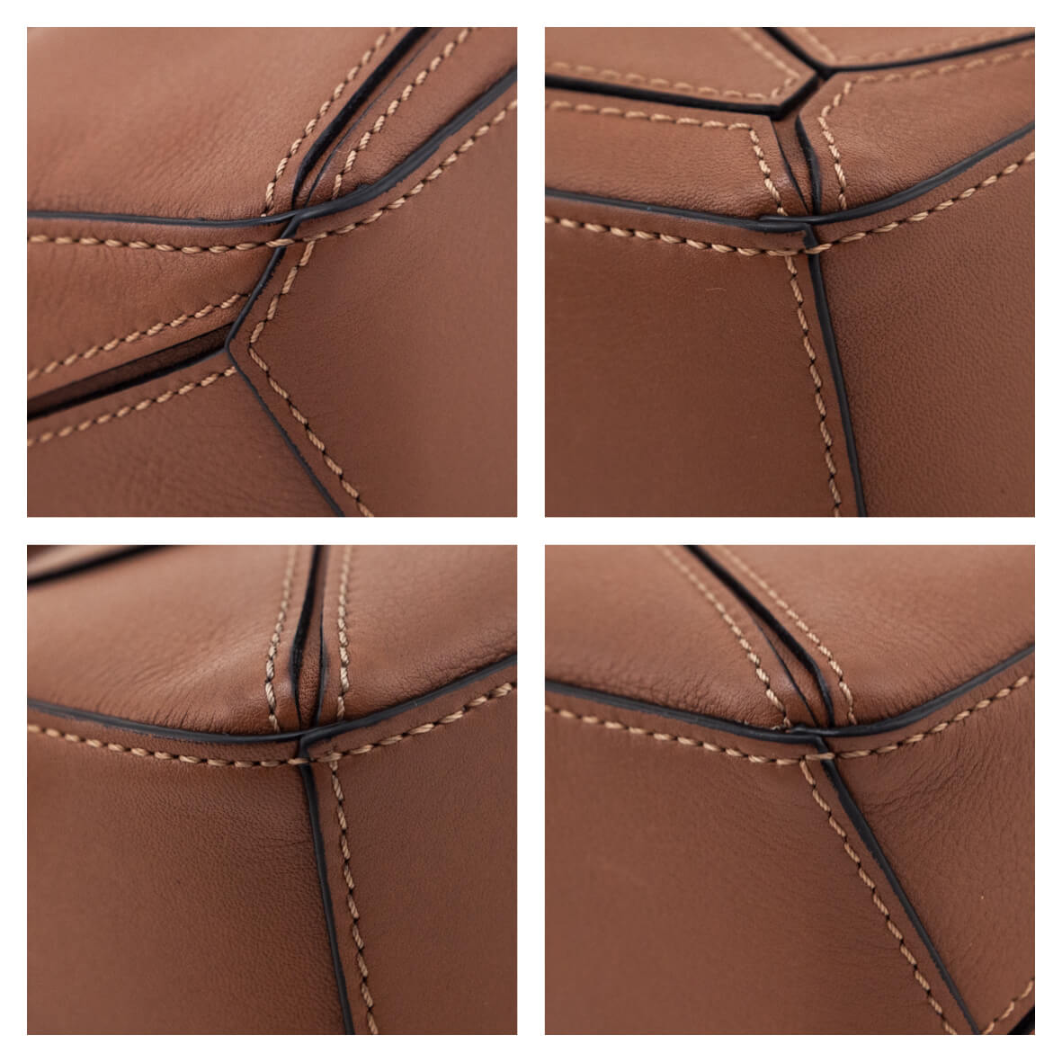 Loewe Tan Calfskin Nano Puzzle Bag - Love that Bag etc - Preowned Authentic Designer Handbags & Preloved Fashions