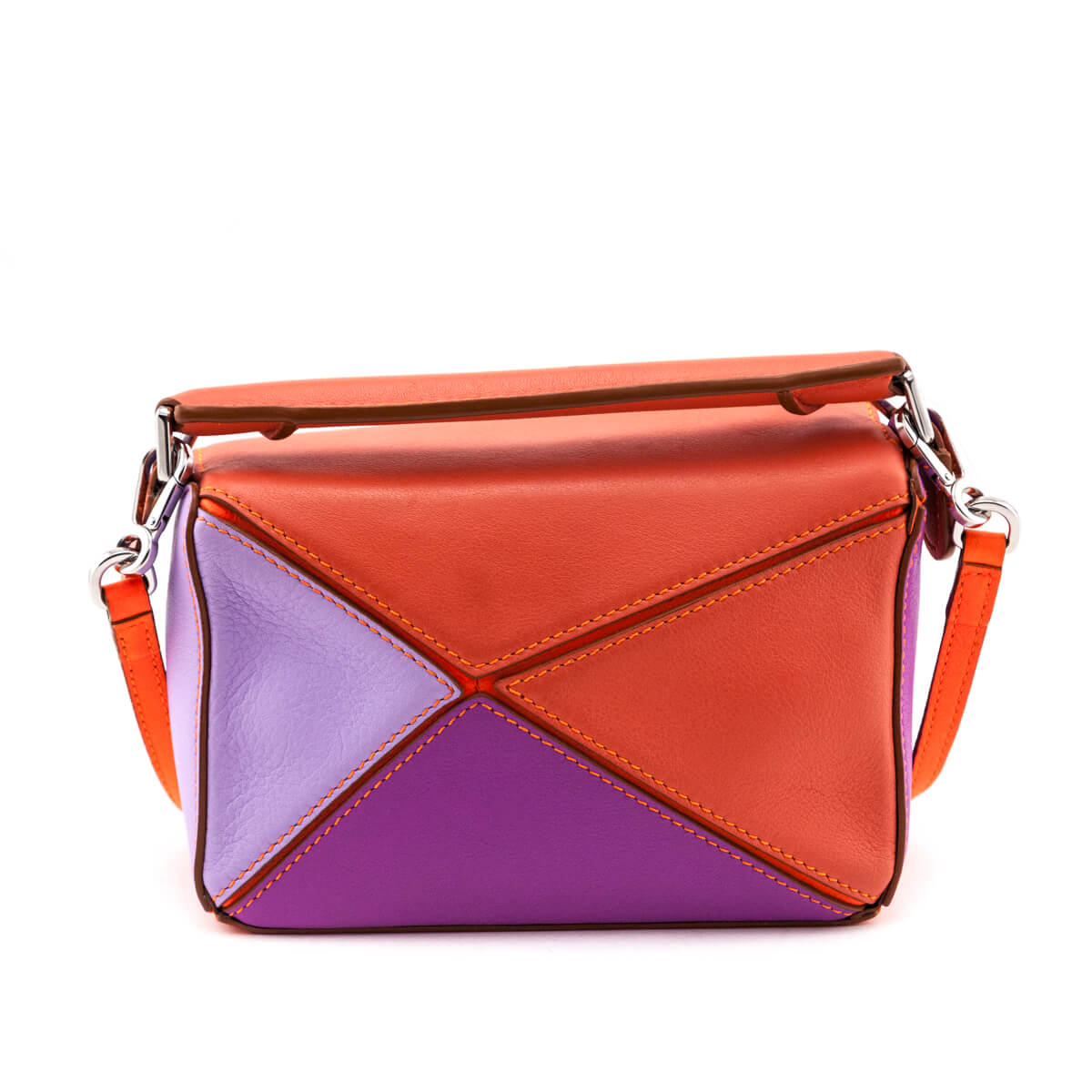 Loewe x Paula's Ibiza Orange & Multicolor Mini Puzzle Edge Bag - Love that Bag etc - Preowned Authentic Designer Handbags & Preloved Fashions