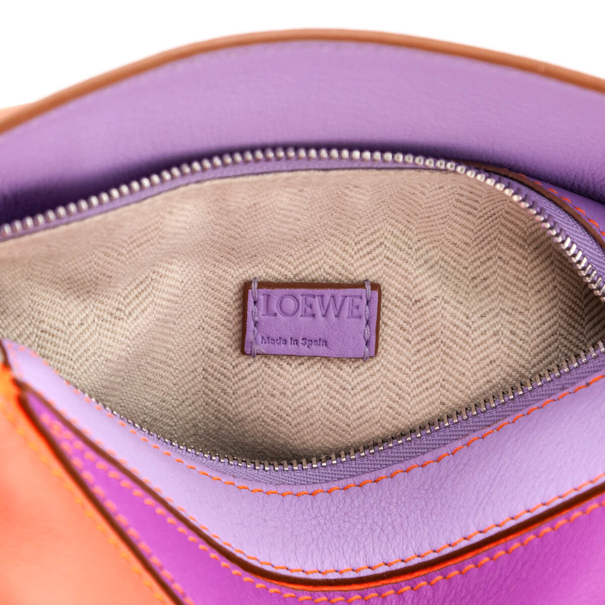Loewe x Paula's Ibiza Orange & Multicolor Mini Puzzle Edge Bag - Love that Bag etc - Preowned Authentic Designer Handbags & Preloved Fashions