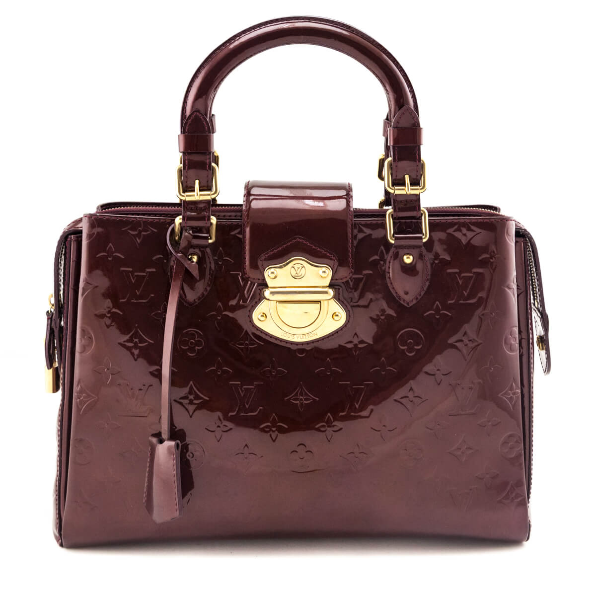Authentic LV Vernis Monogram Backpack Two Tone Buy Louis Vuitton Purple Amarante Monogram Vernis Bellevue  main image 3