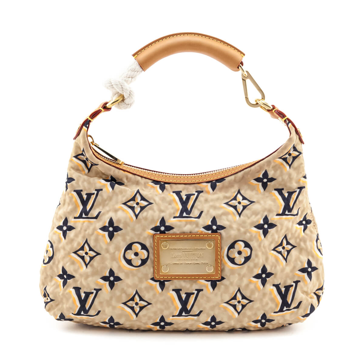 Louis Vuitton Beige Nylon Monogram Cruise Bulles PM - Love that Bag etc - Preowned Authentic Designer Handbags & Preloved Fashions