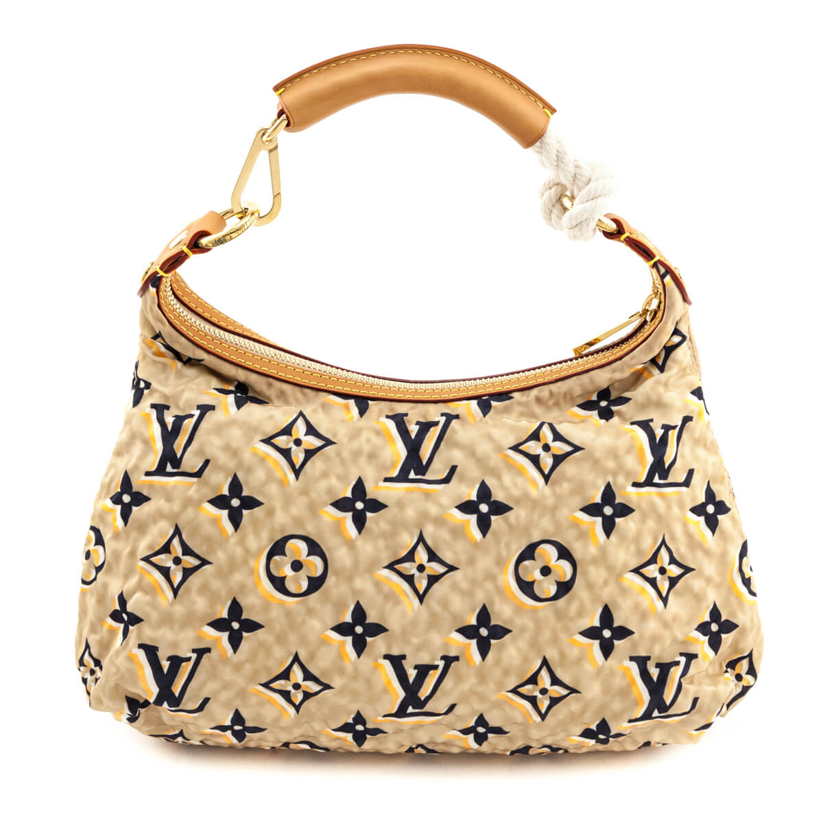 Louis Vuitton Beige Nylon Monogram Cruise Bulles PM - Love that Bag etc - Preowned Authentic Designer Handbags & Preloved Fashions