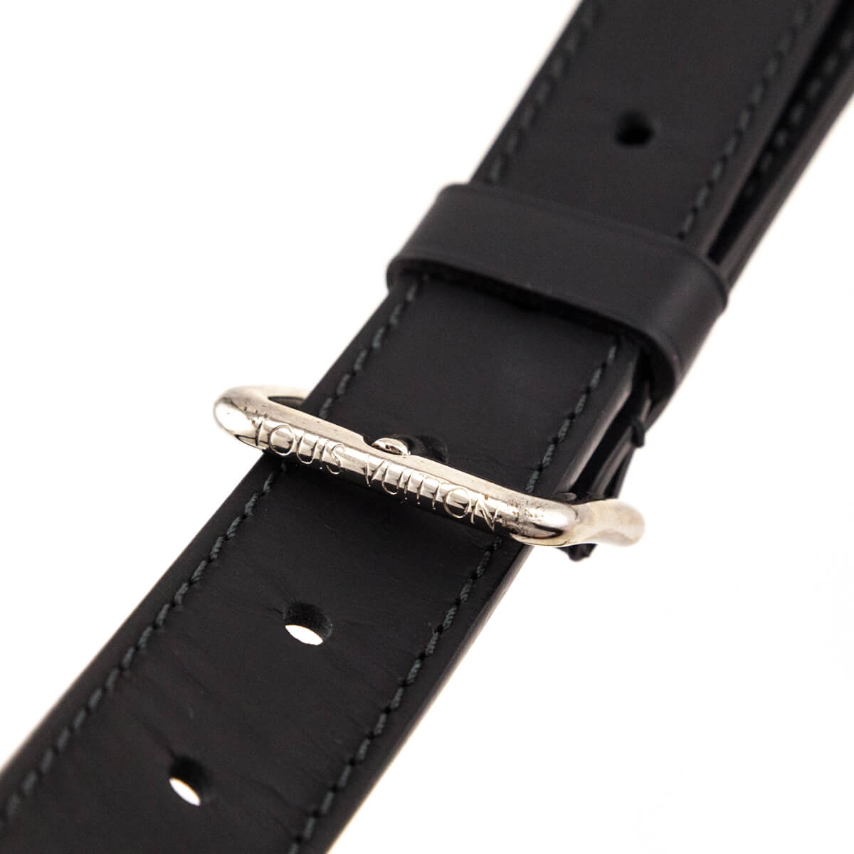 Louis Vuitton Black Leather Keepall Bandouliere Strap - Love that Bag etc - Preowned Authentic Designer Handbags & Preloved Fashions