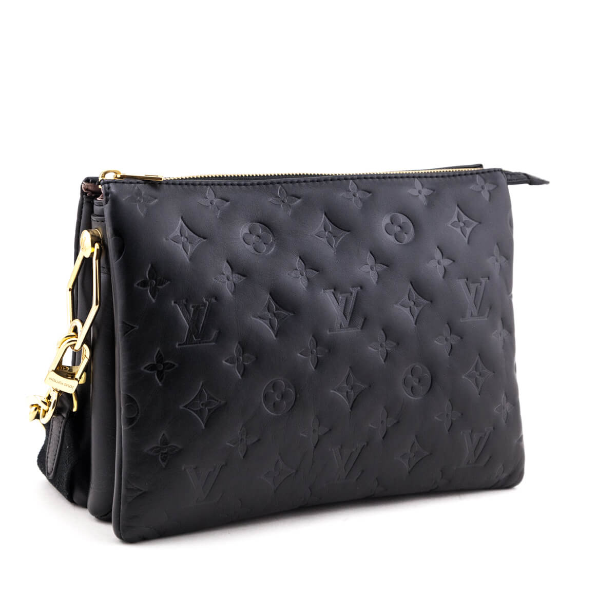 Louis Vuitton Black Monogram Embossed Lambskin Coussin PM - Love that Bag etc - Preowned Authentic Designer Handbags & Preloved Fashions