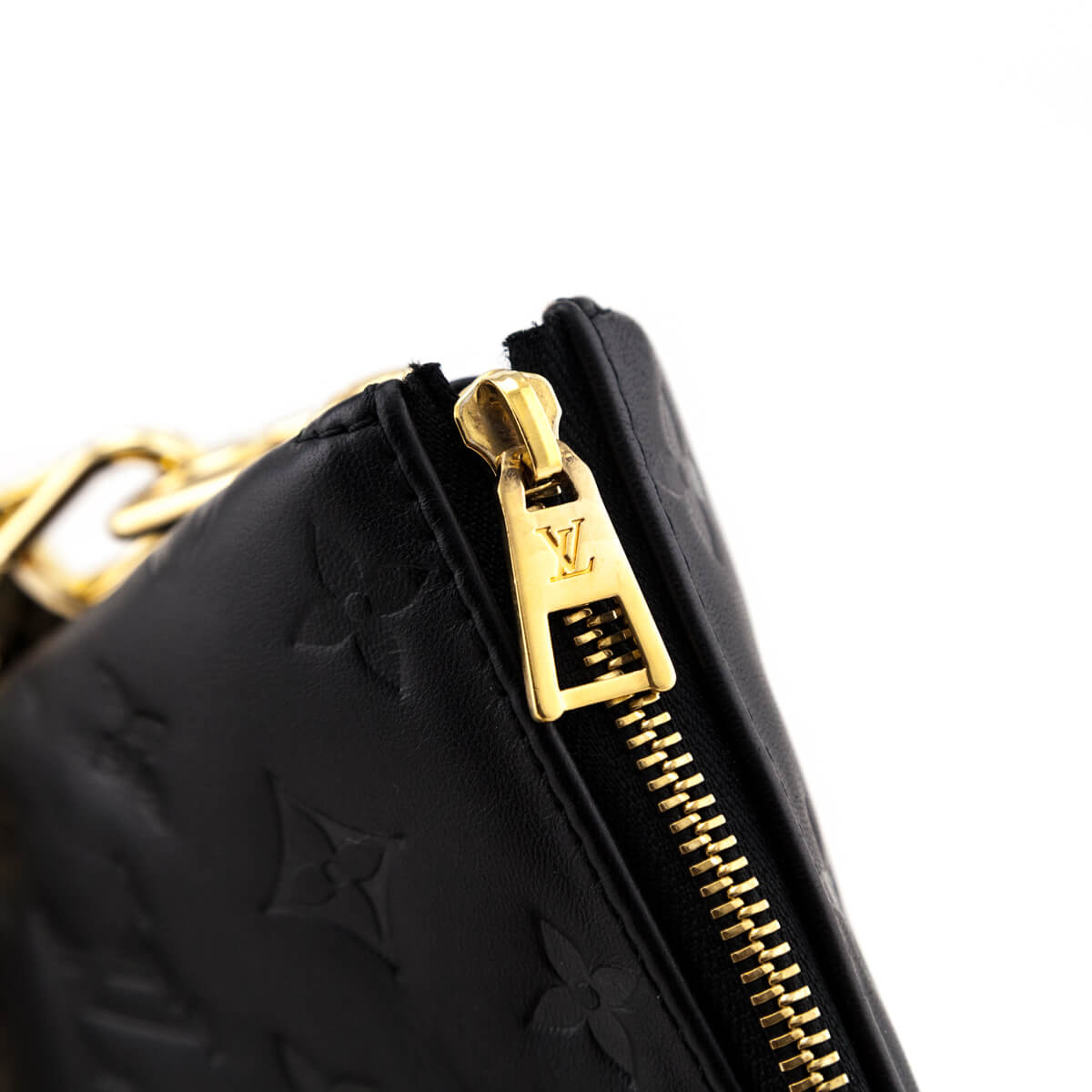 Louis Vuitton Black Monogram Embossed Lambskin Coussin PM - Love that Bag etc - Preowned Authentic Designer Handbags & Preloved Fashions