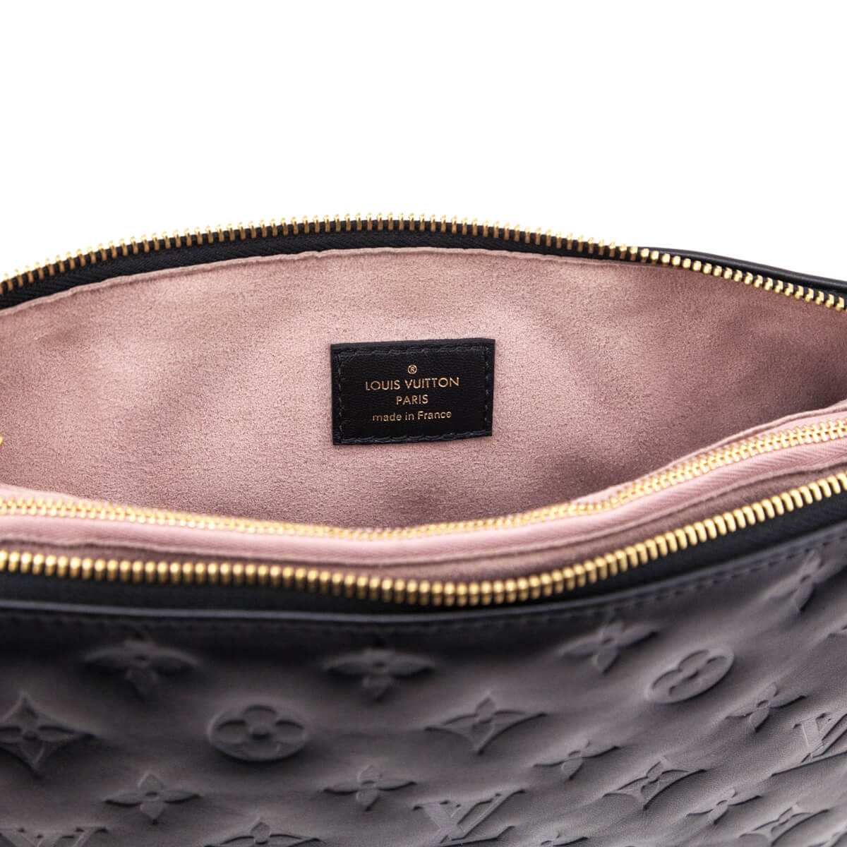 Louis Vuitton Black Monogram Embossed Lambskin Coussin PM - Love that Bag etc - Preowned Authentic Designer Handbags & Preloved Fashions