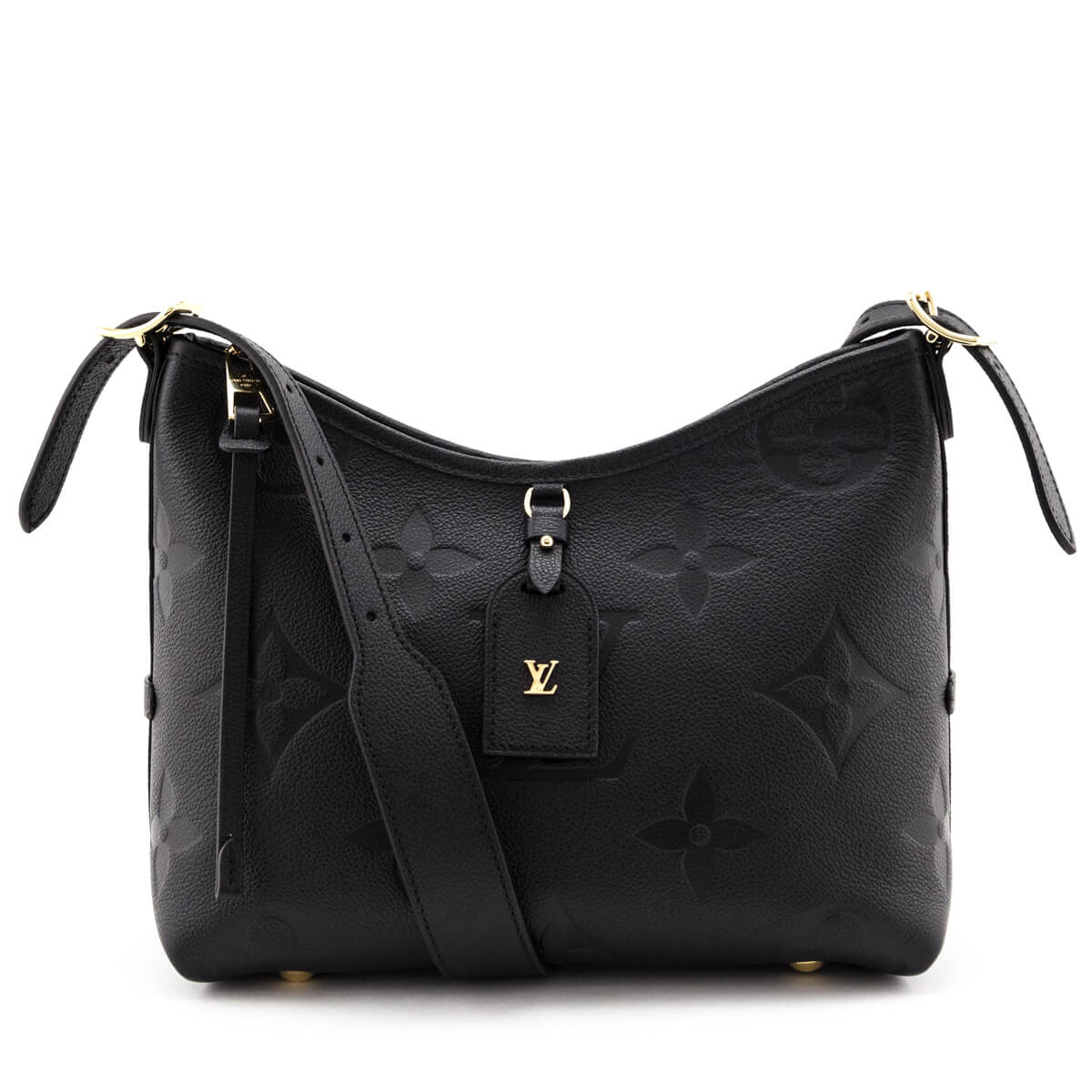 Louis Vuitton Black Monogram Empreinte CarryAll PM - Love that Bag etc - Preowned Authentic Designer Handbags & Preloved Fashions