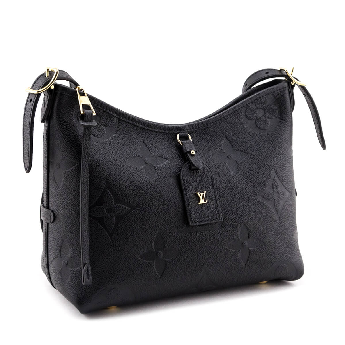 Louis Vuitton Black Monogram Empreinte CarryAll PM - Love that Bag etc - Preowned Authentic Designer Handbags & Preloved Fashions