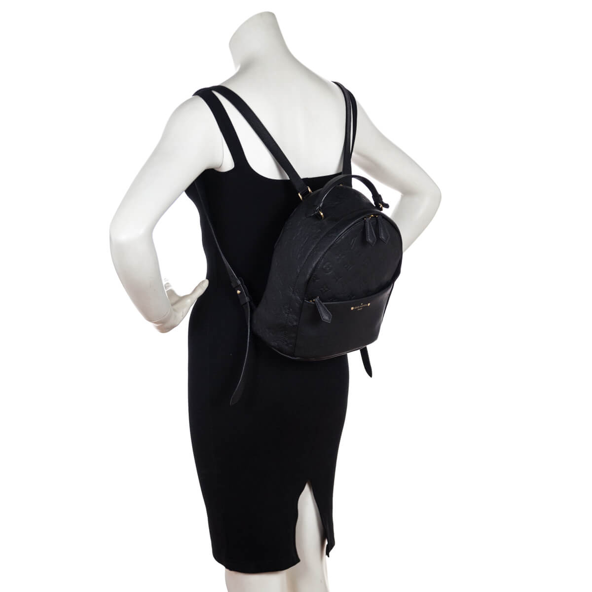 Louis Vuitton Black Monogram Empreinte Sorbonne Backpack - Love that Bag etc - Preowned Authentic Designer Handbags & Preloved Fashions