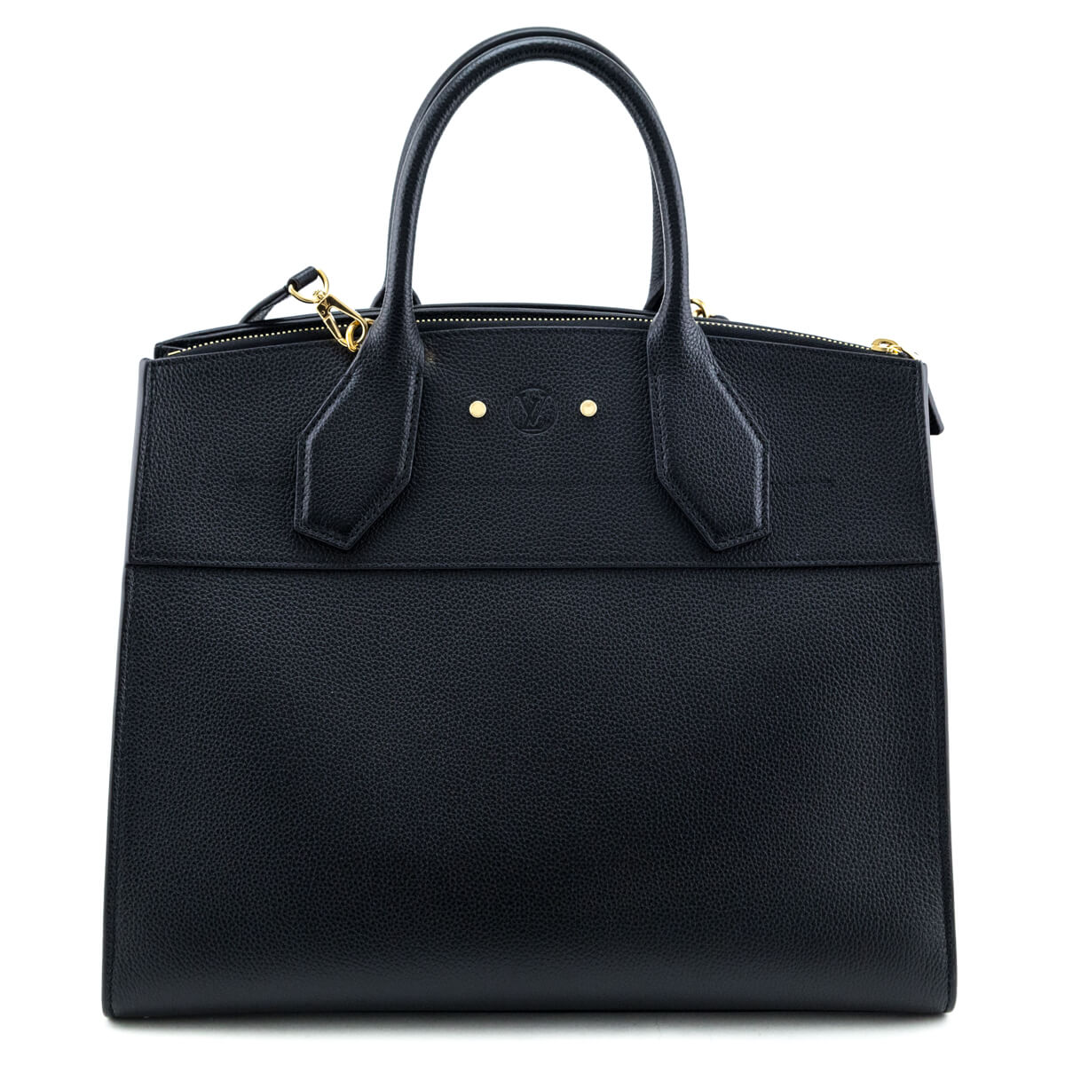 Louis Vuitton Black Taurillon City Steamer GM - Love that Bag etc - Preowned Authentic Designer Handbags & Preloved Fashions