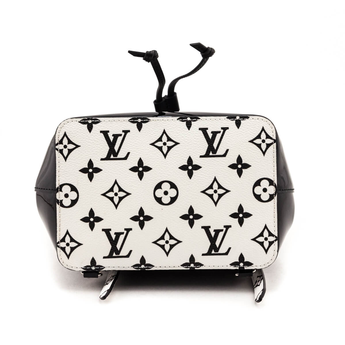Louis Vuitton Black & White Monogram Patent Hot Springs Backpack - Love that Bag etc - Preowned Authentic Designer Handbags & Preloved Fashions