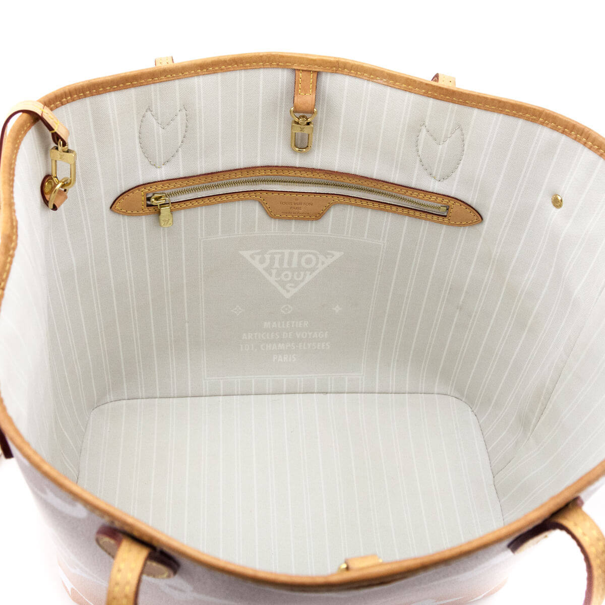 Louis Vuitton Brume Giant Monogram By The Pool Neverfull MM W/ Pouch - Love that Bag etc - Preowned Authentic Designer Handbags & Preloved Fashions