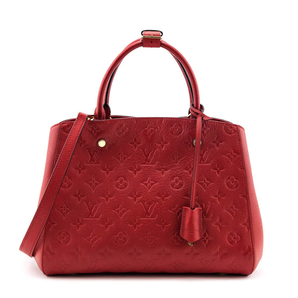 Pre-Owned Louis Vuitton Empreinte Montaigne GM in Marine and Rouge – Bremer  Jewelry