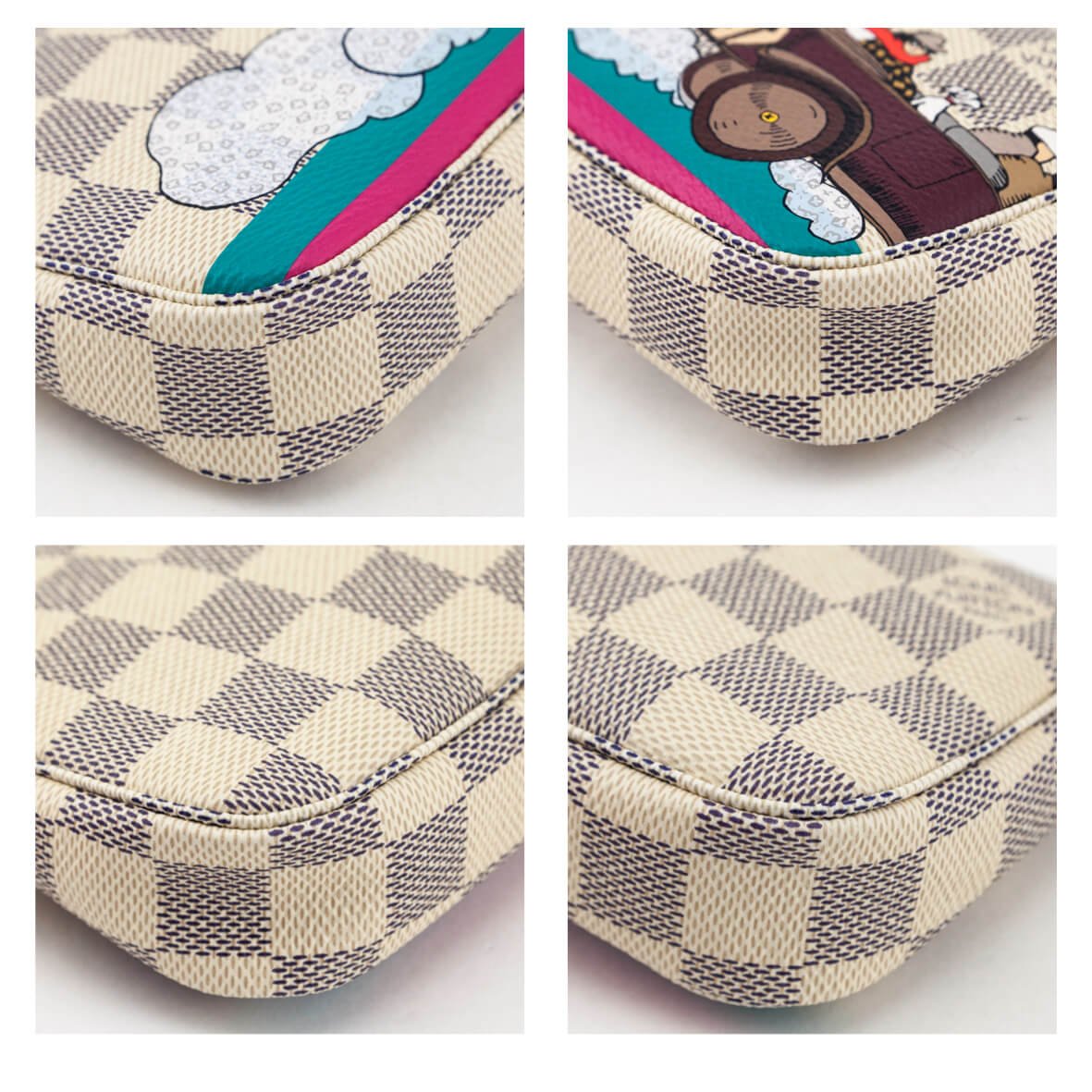 Louis Vuitton Damier Azur Hibiscus Illustre Mini Pochette Accessories - Love that Bag etc - Preowned Authentic Designer Handbags & Preloved Fashions