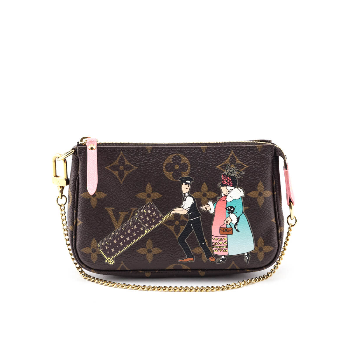 Louis Vuitton Monogram Rose Illustre Mini Pochette Accessories - Love that Bag etc - Preowned Authentic Designer Handbags & Preloved Fashions