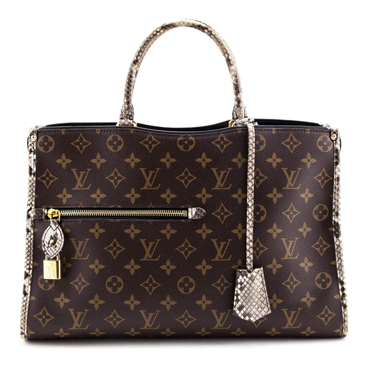 Louis Vuitton Monogram & Python Popincourt MM - Love that Bag etc - Preowned Authentic Designer Handbags & Preloved Fashions