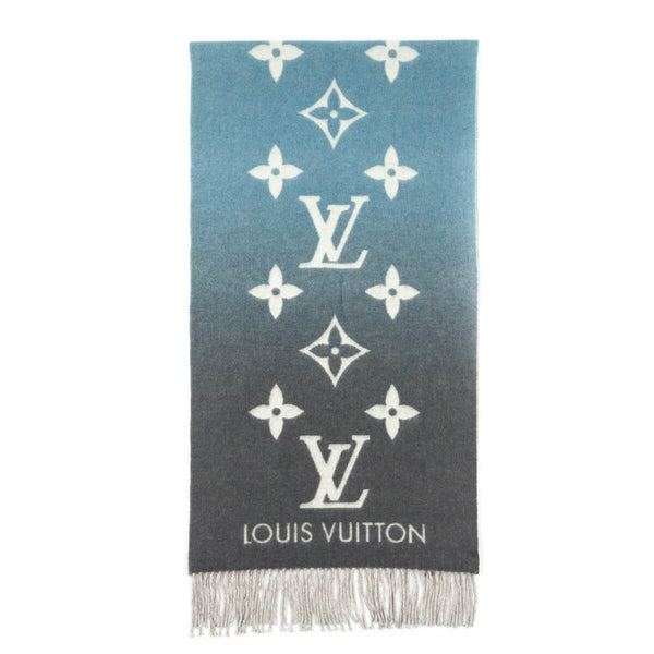Louis Vuitton Monogram Denim Gradient Shawl, Blue, One Size