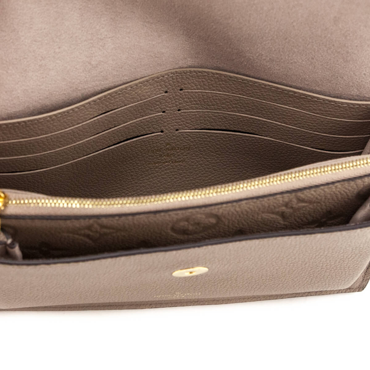 Louis Vuitton Tourterelle Empreinte Vavin Chain Wallet - Love that Bag etc - Preowned Authentic Designer Handbags & Preloved Fashions