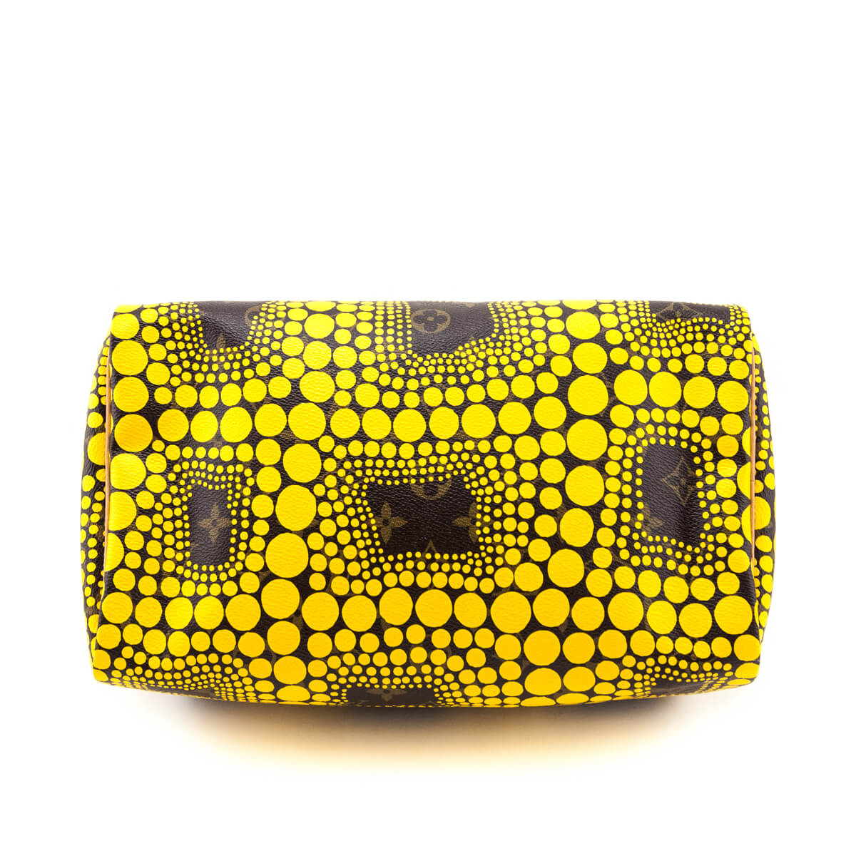 Louis Vuitton Yellow Monogram Kusama Town Speedy 30 - Love that Bag etc - Preowned Authentic Designer Handbags & Preloved Fashions