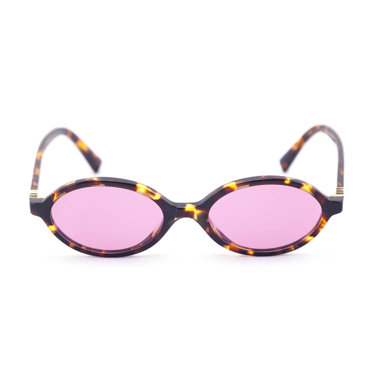 Miu Miu Tortoise-shell Effect Regard Oval Sunglasses - Miu 
