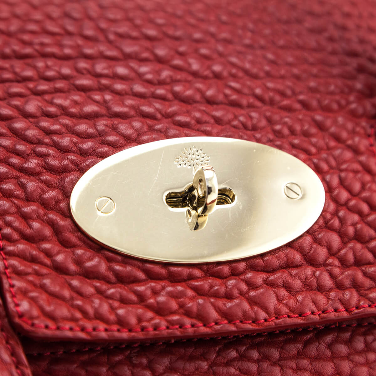 Mulberry Poppy Red Shrunken Calf Bayswater Buckle Tote - Love that Bag etc - Preowned Authentic Designer Handbags & Preloved Fashions