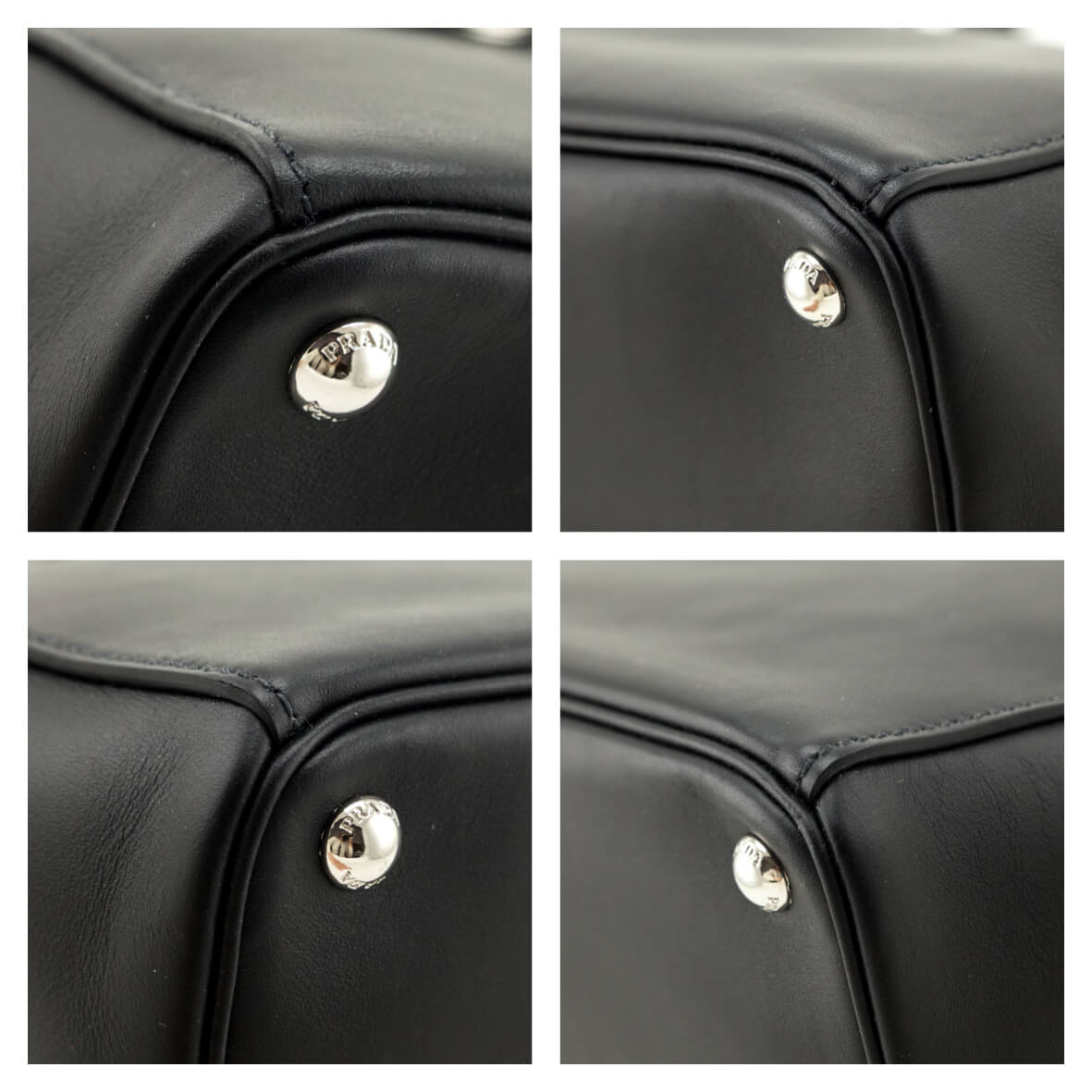 Prada Black City Calf Medium Galleria Double Zip Tote - Love that Bag etc - Preowned Authentic Designer Handbags & Preloved Fashions