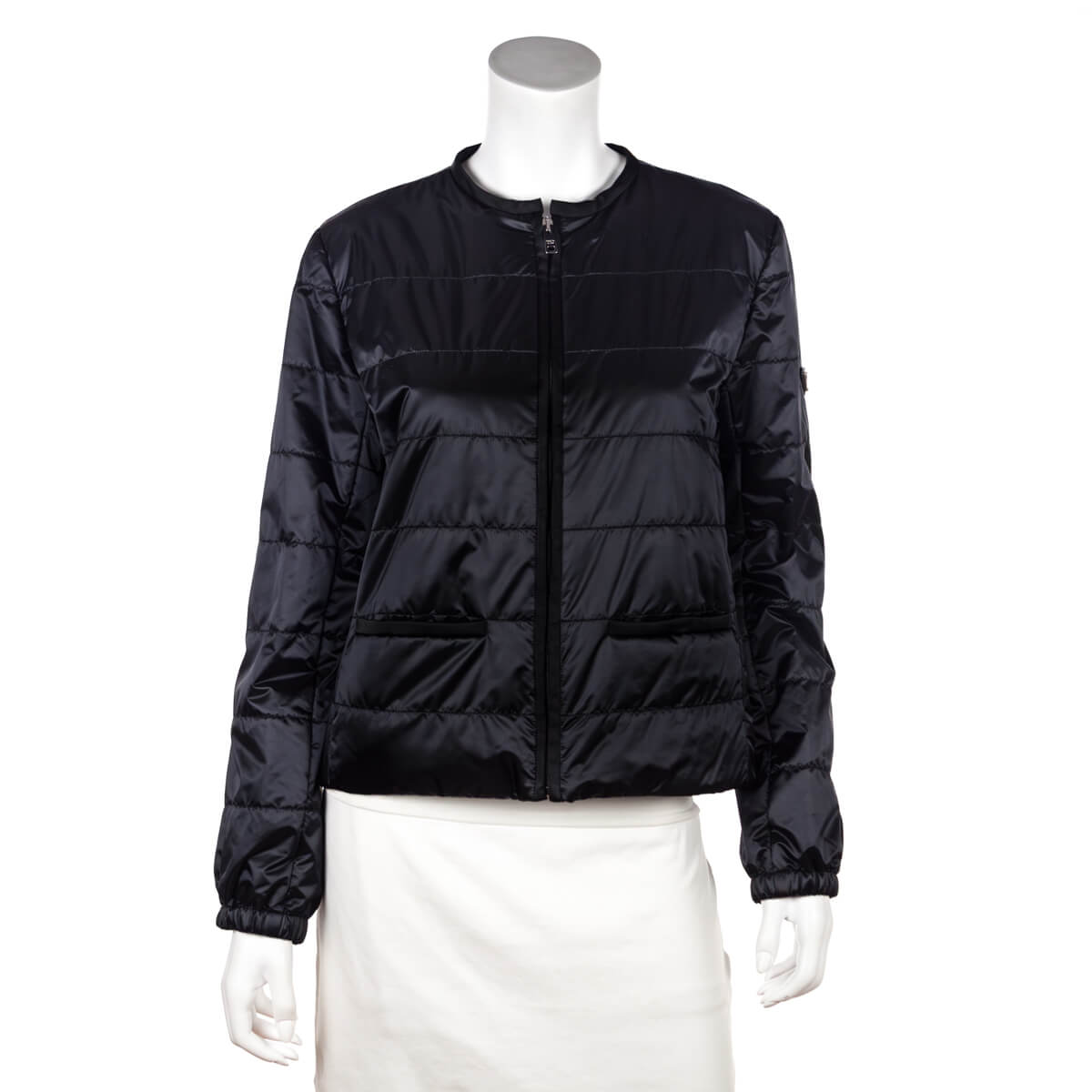 Prada Black Quilted Blouson Jacket Size M | IT 44 - Love that Bag etc - Preowned Authentic Designer Handbags & Preloved Fashions
