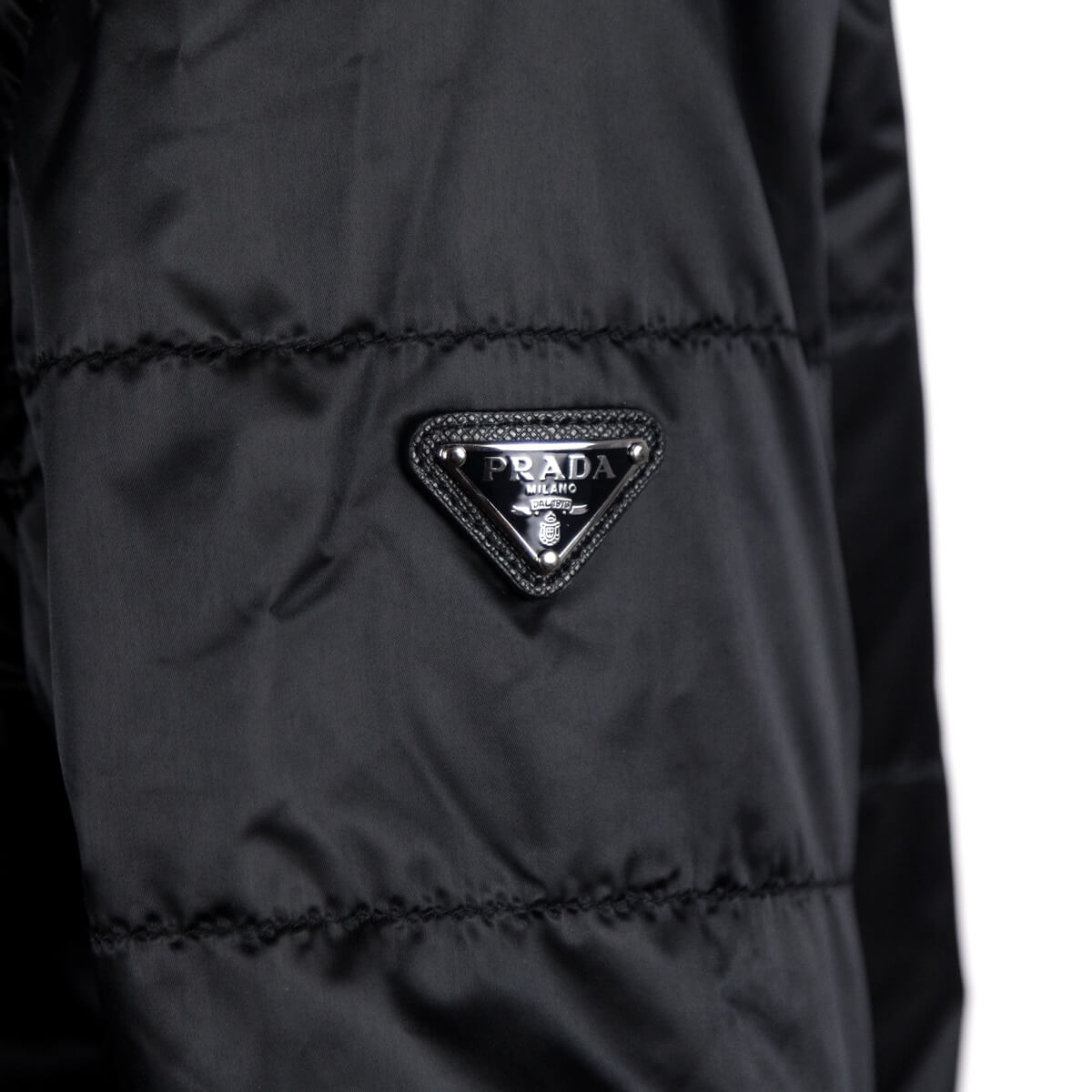 Prada Black Quilted Blouson Jacket Size M | IT 44 - Love that Bag etc - Preowned Authentic Designer Handbags & Preloved Fashions