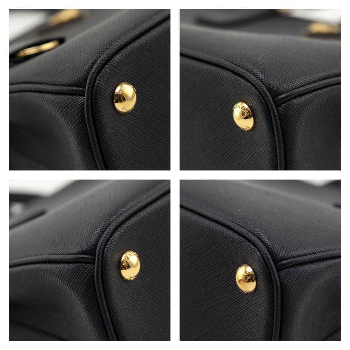 Prada Black Saffiano Lux Medium Galleria Double Zip Tote - Love that Bag etc - Preowned Authentic Designer Handbags & Preloved Fashions