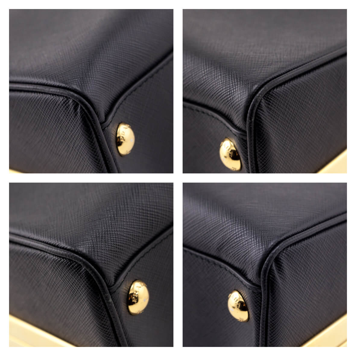 Prada Black Saffiano Pyramid Bag - Love that Bag etc - Preowned Authentic Designer Handbags & Preloved Fashions