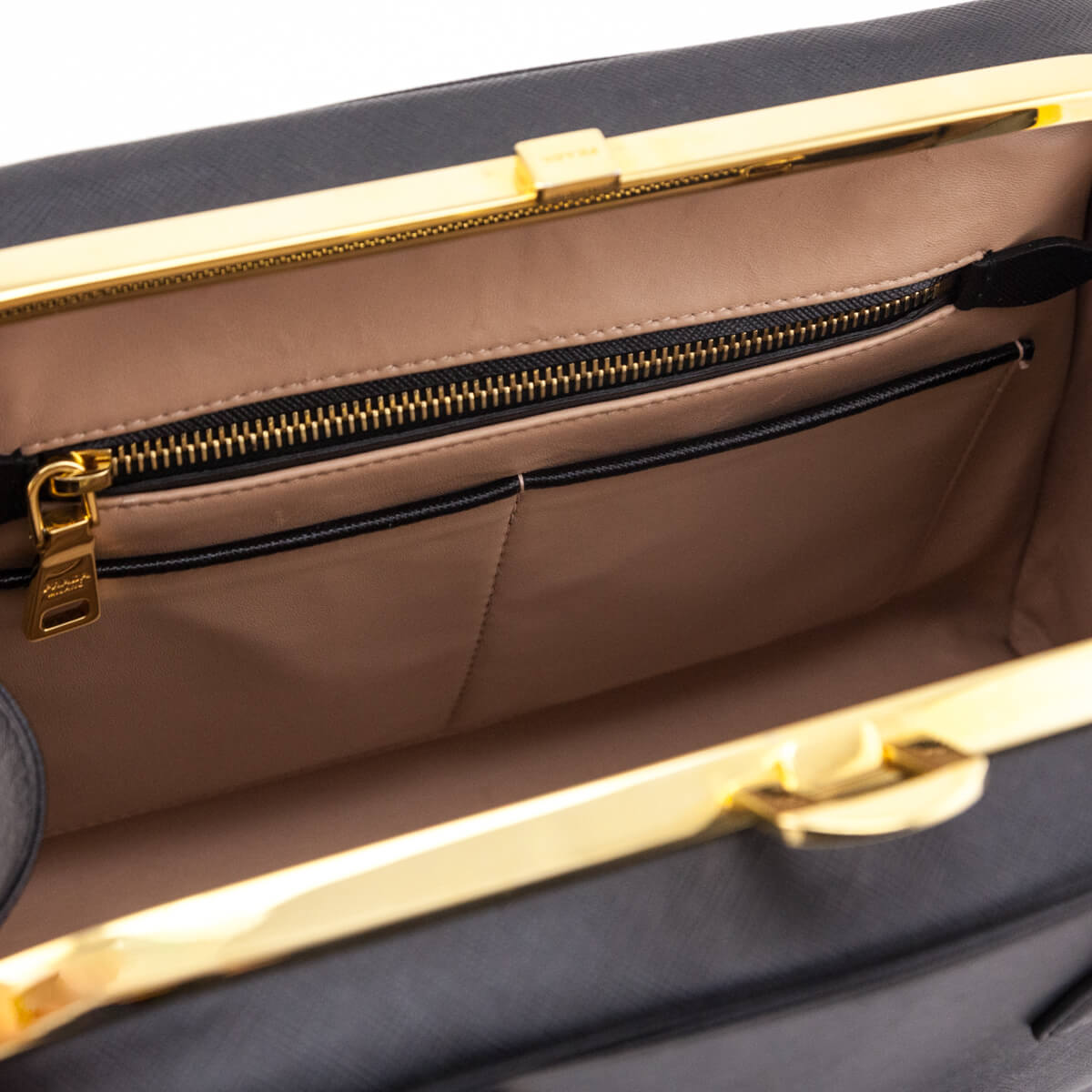 Prada Black Saffiano Pyramid Bag - Love that Bag etc - Preowned Authentic Designer Handbags & Preloved Fashions