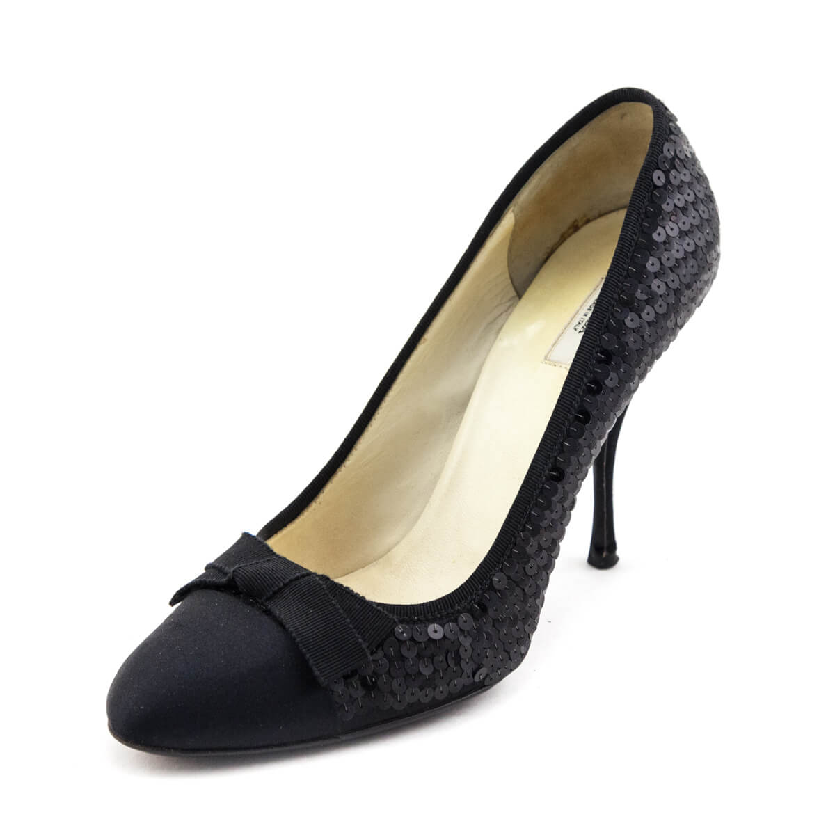 Prada logo bow on sale pointy toe pump