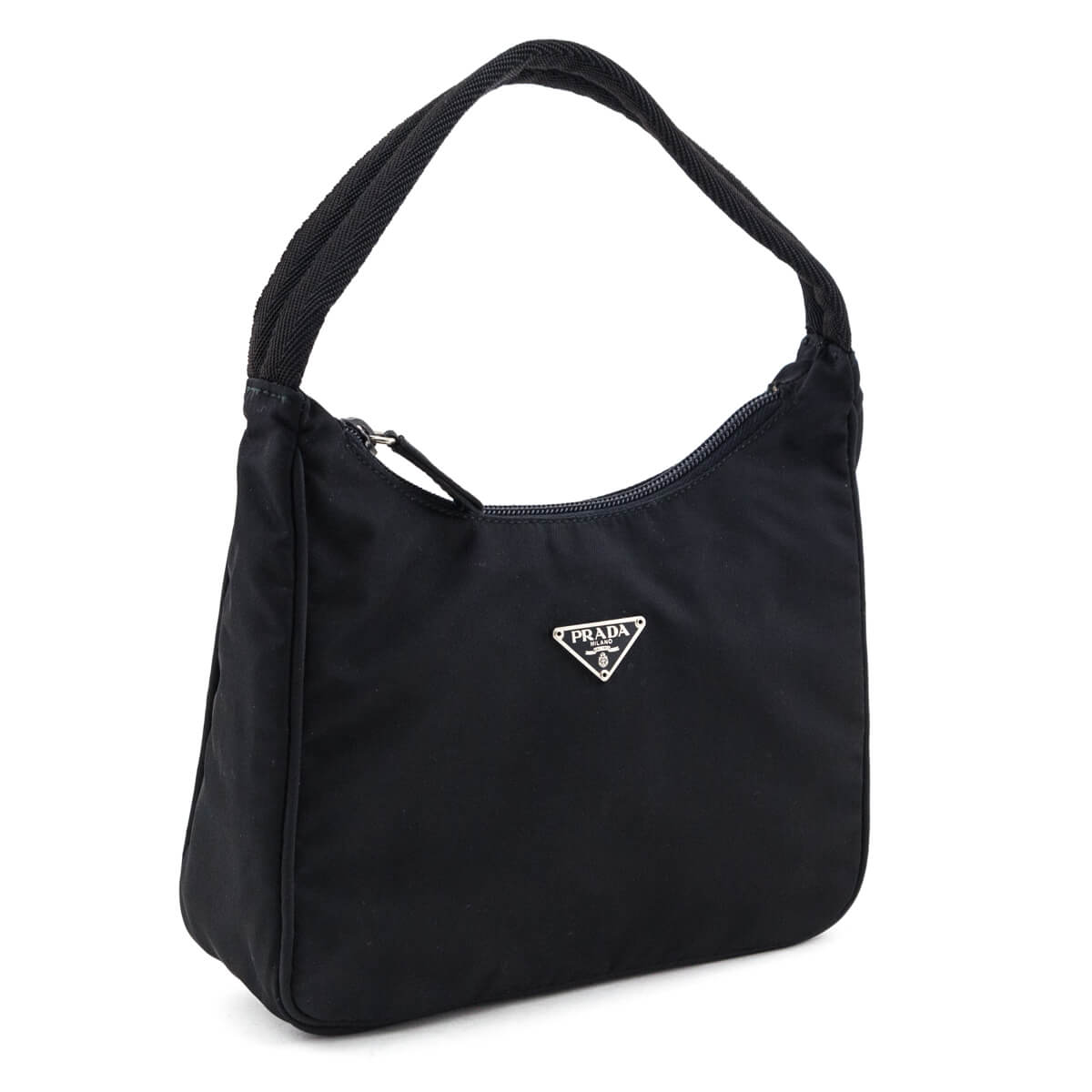 Prada Black Tessuto Mini Hobo - Love that Bag etc - Preowned Authentic Designer Handbags & Preloved Fashions