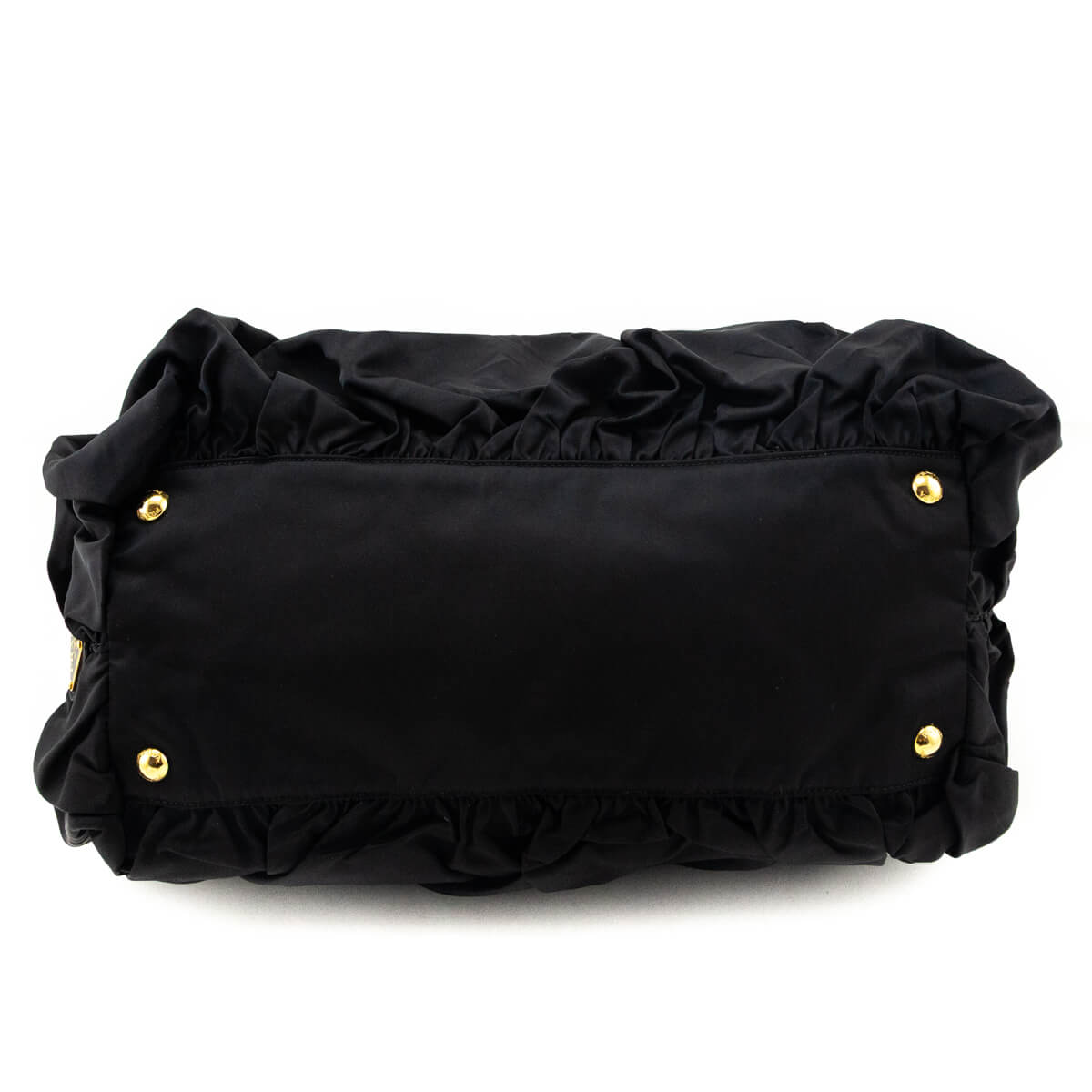 Prada Black Tessuto Nylon Origami Pleated Tote - Love that Bag etc - Preowned Authentic Designer Handbags & Preloved Fashions