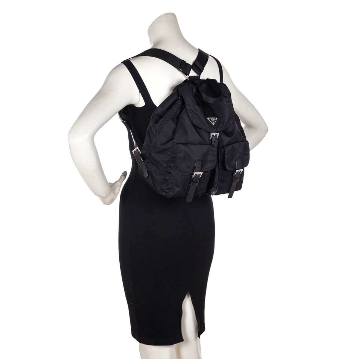 Prada Black Tessuto Nylon Vela Backpack - Love that Bag etc - Preowned Authentic Designer Handbags & Preloved Fashions