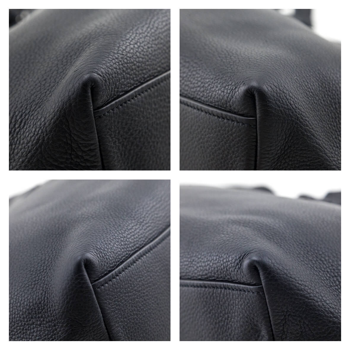 Prada Black Vitello Phenix Side Zip Shopping Tote - Love that Bag etc - Preowned Authentic Designer Handbags & Preloved Fashions
