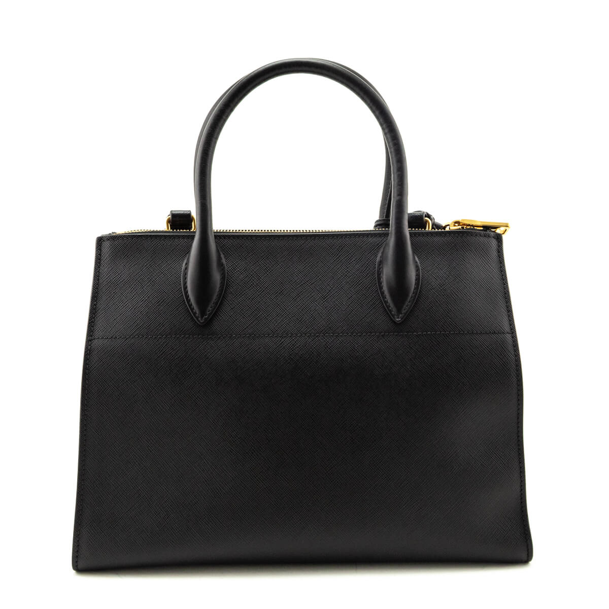 Prada Black & Begonia Saffiano & City Calfskin Greche Paradigme Bag - Love that Bag etc - Preowned Authentic Designer Handbags & Preloved Fashions