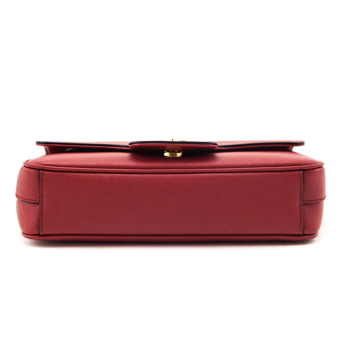 Prada Fuoco Saffiano Flap Shoulder Bag - Love that Bag etc - Preowned Authentic Designer Handbags & Preloved Fashions