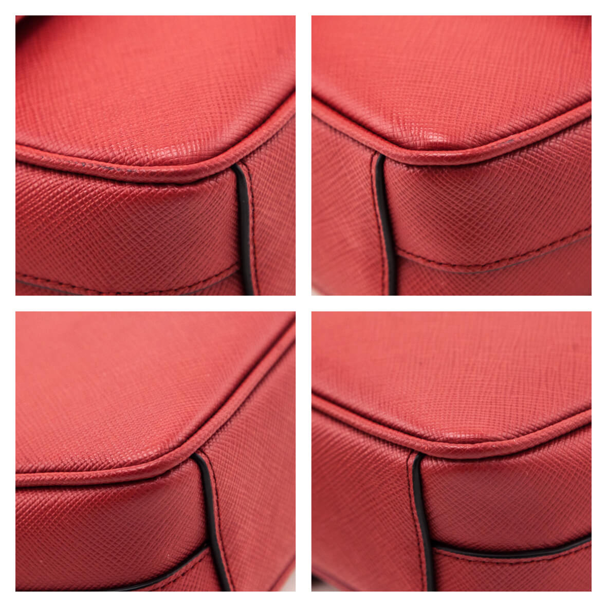 Prada Fuoco Saffiano Flap Shoulder Bag - Love that Bag etc - Preowned Authentic Designer Handbags & Preloved Fashions