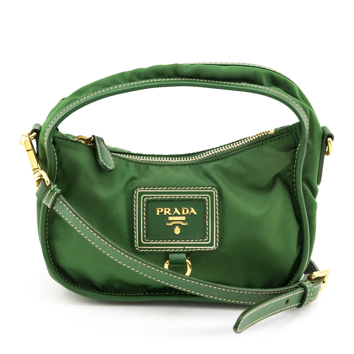 Green prada nylon bag online